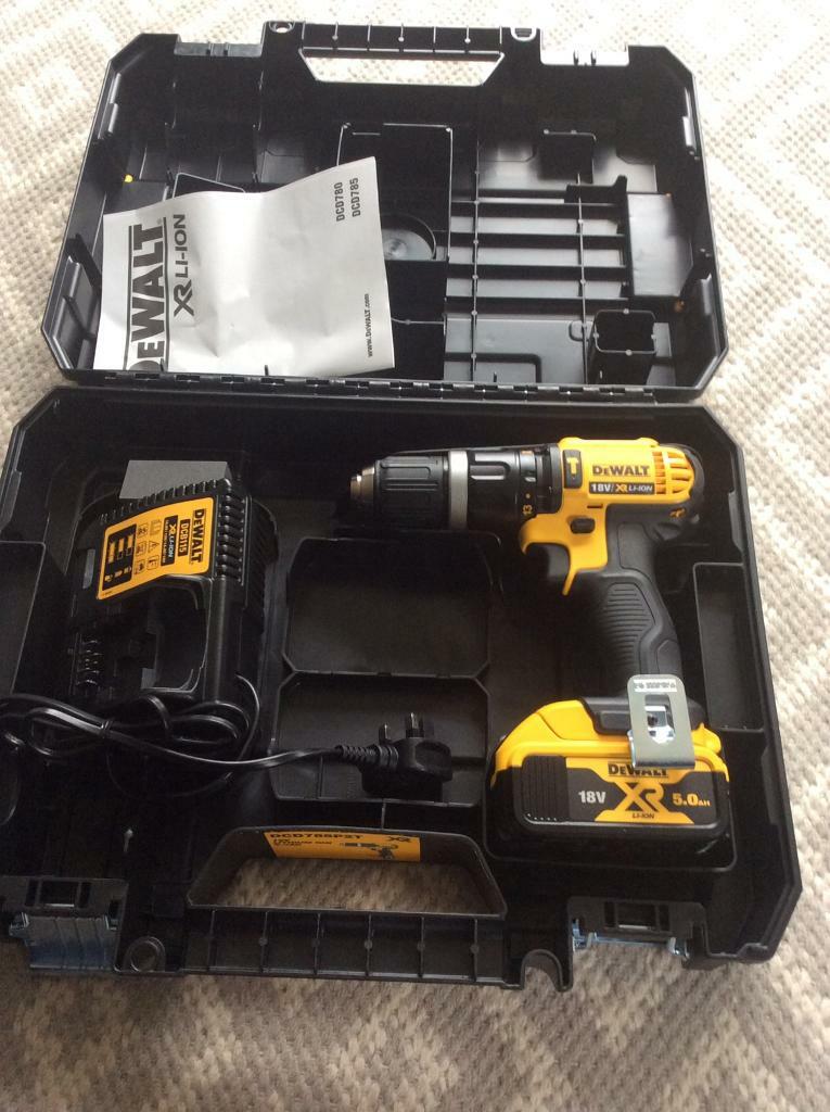 NEW DEWALT CORDLESS 18V DRILL COMPLETE WITH CARRY CASE in Monifieth