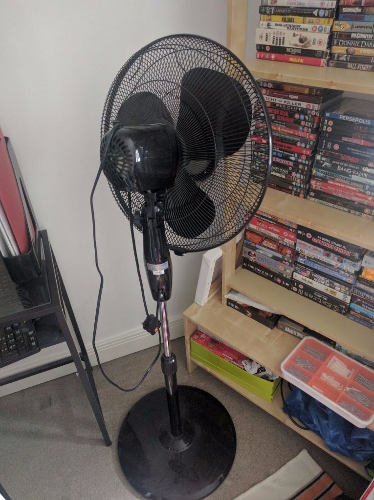 Honeywell Black Oscillating Pedestal Fan 16 Inch from Argos in