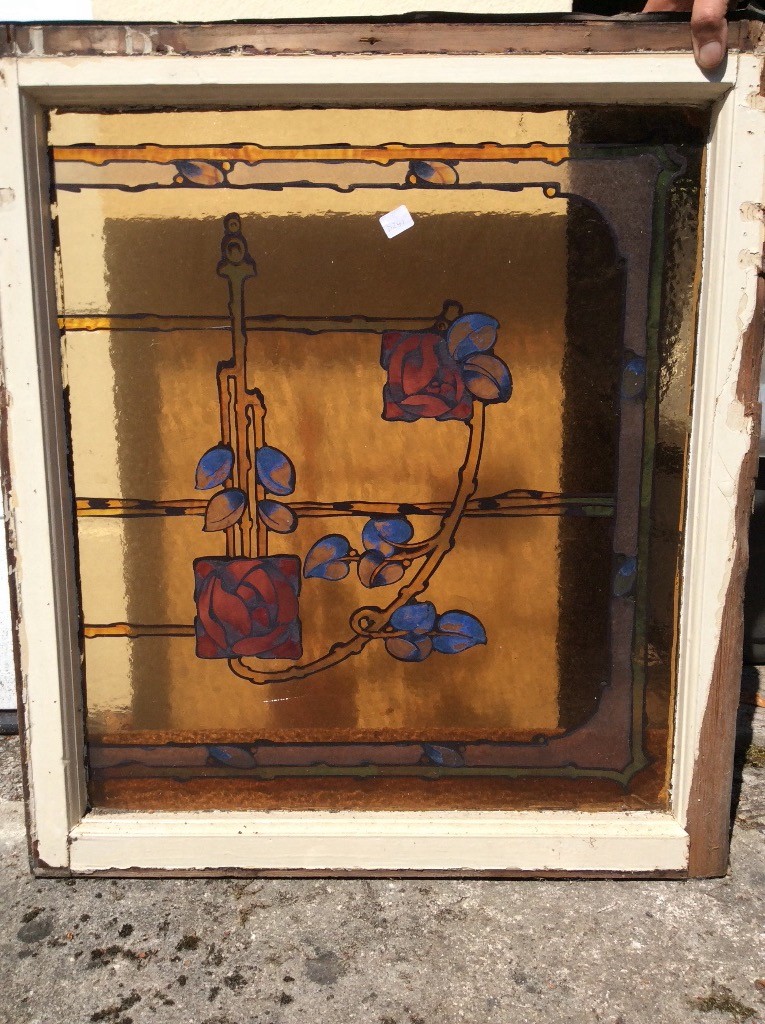 Hand painted glass window in Plymouth, Devon Gumtree