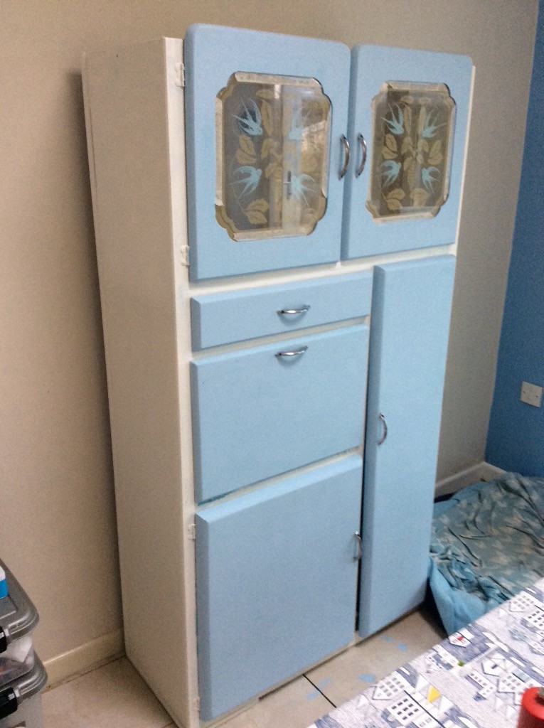 Vintage kitchen larder cupboard in Llantrisant, Rhondda Cynon Taf