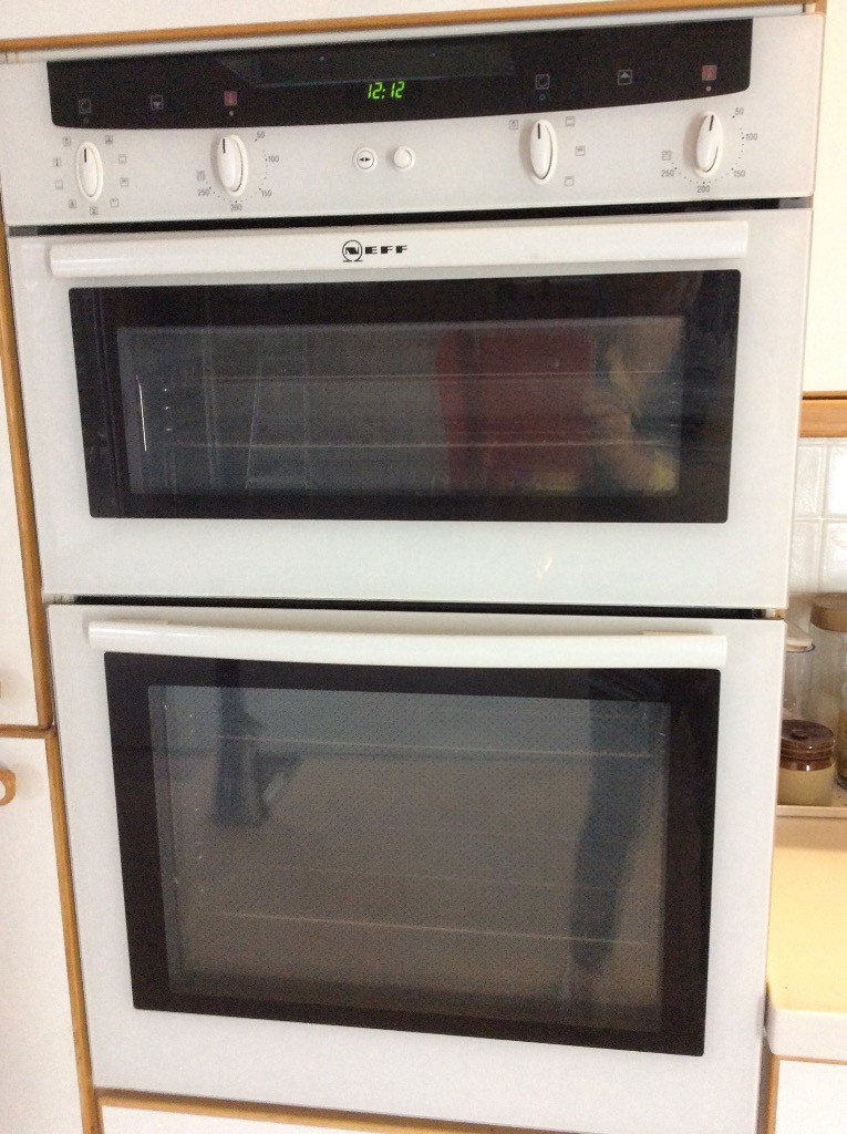 White Neff double oven and black gas Hob in Gloucester, Gloucestershire Gumtree