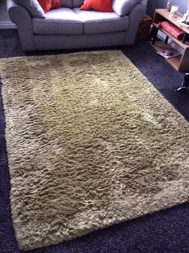 Green long pile rug. Very soft in Bristol Gumtree