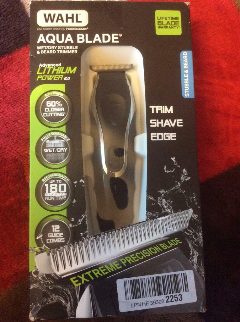 Wahl Aqua Blade Wet/Dry Stubble & Beard Trimmer. in Hove, East Sussex