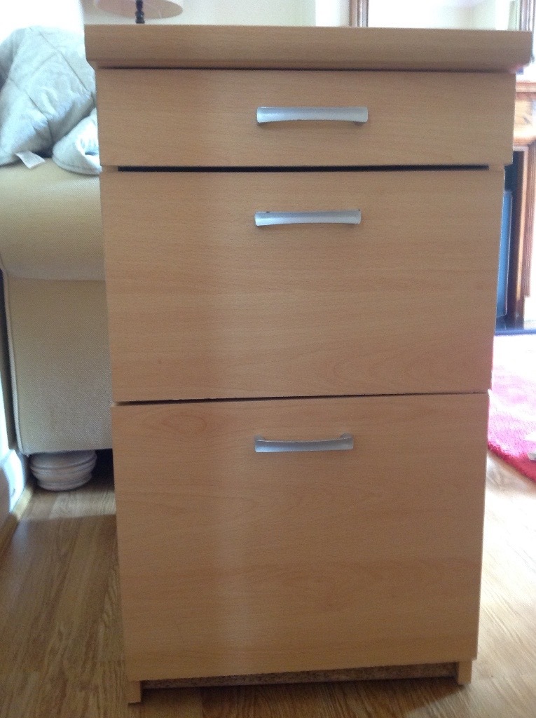 Beech effect 3 drawer filing in Purley, London Gumtree