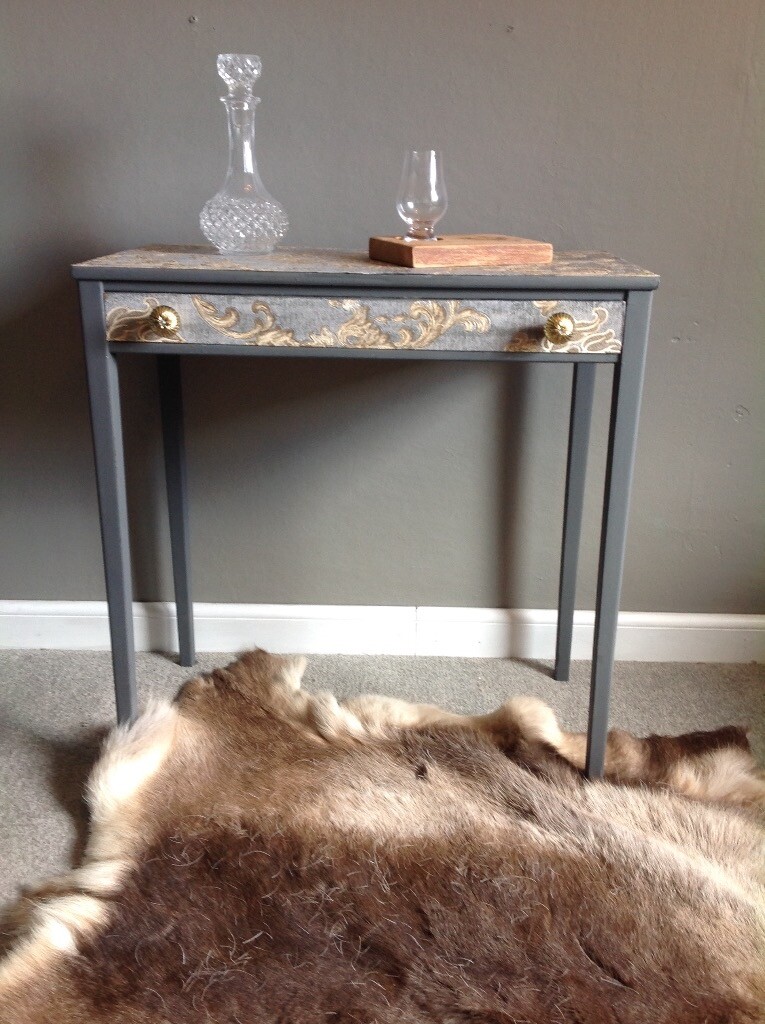 Upcycled grey consol table | in East Kilbride, Glasgow ...