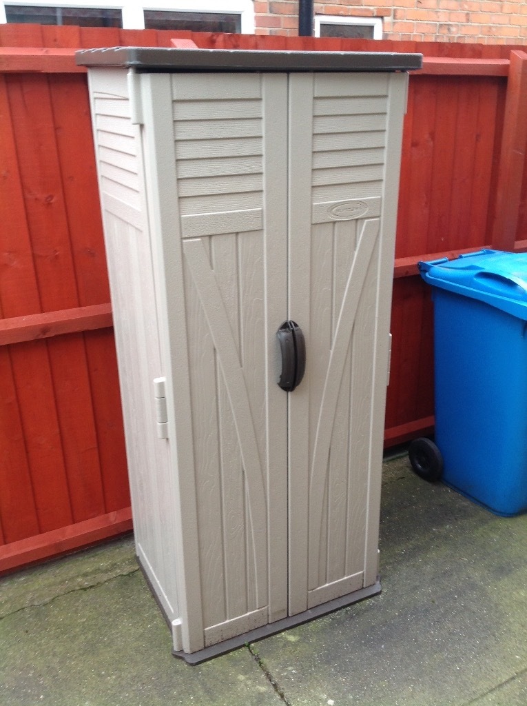Sun cast plastic storage shed in Hull, East Yorkshire 