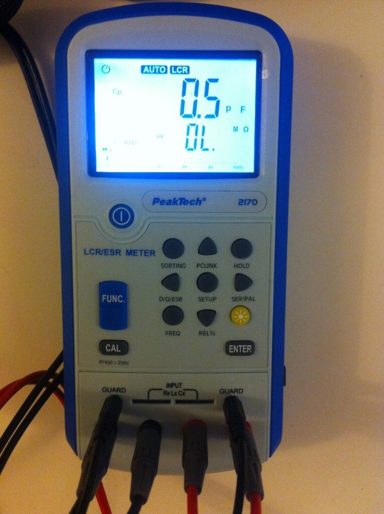 LCR Meter PeakTech 2170, case leads hardly used. in Headington