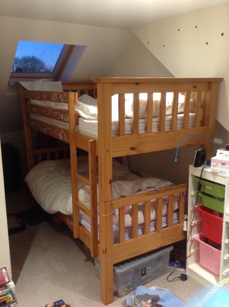 Solid wood bunk beds from Marks and Spencer plus one John Lewis