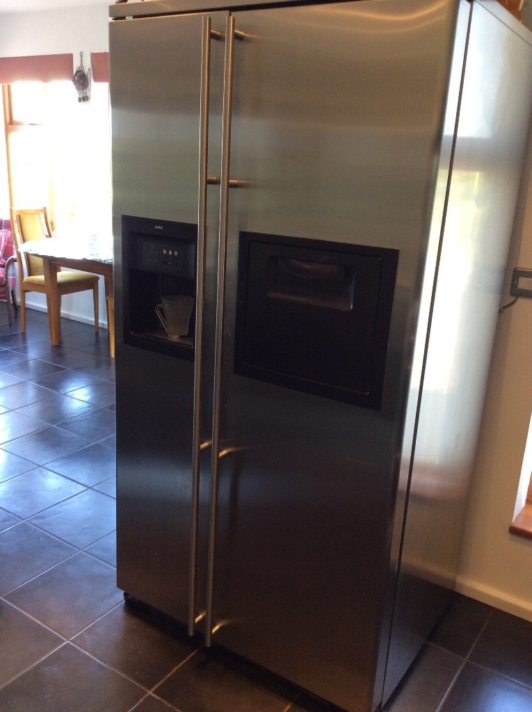 ATAG AMERICAN STYLE FRIDGE FREEZER STAINLESS STEEL ICE MAKER PLUMBED