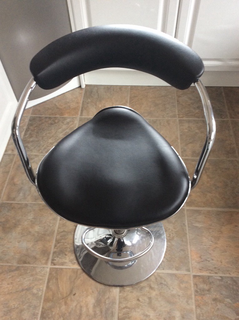 High back black bar stool | in Port Glasgow, Inverclyde | Gumtree
