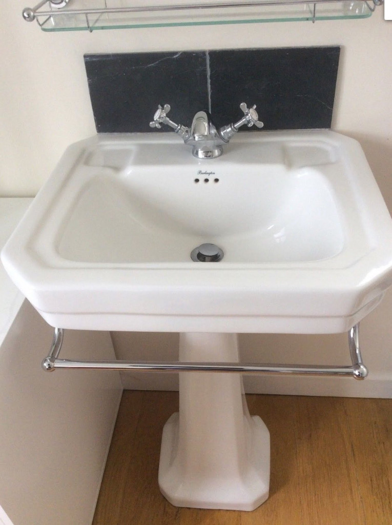 Bathroom Sink Burlington Victorian 56cm Basin Towel Rail And Standard Pedestal Inc Tap And Waste In Bath Somerset Gumtree