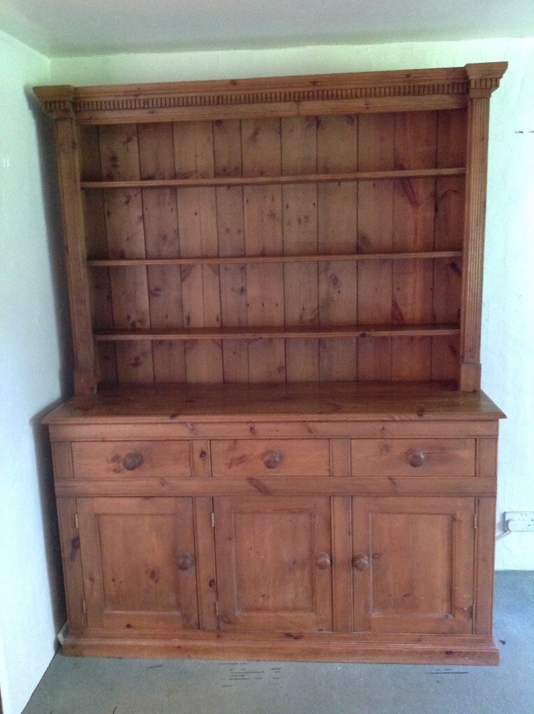 Solid Reclaimed Pine Welsh Dresser Sideboard in Sherborne, Dorset