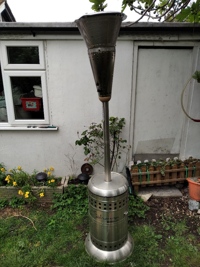 Sahara Patio Gas Heater 15KW Stainless Steel Garden Outdoor Wheel in