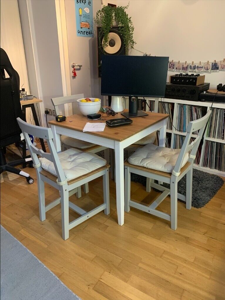 IKEA Lerhamn table and 4 x IKEA Gamleby chairs | in Old Street, London