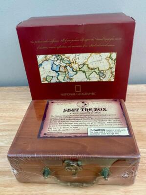 National Geographic Shut the Box Game Wood Box Board Game Sealed