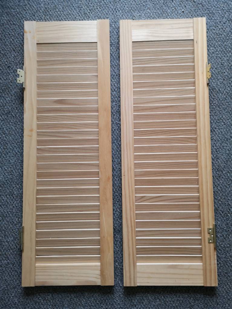 Two Pine Louvre Doors in Maryhill, Glasgow Gumtree