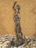 * Real Bronze Metal Statue on Marble Grape Lover Wine Vino GREAT WEDDING GIFT