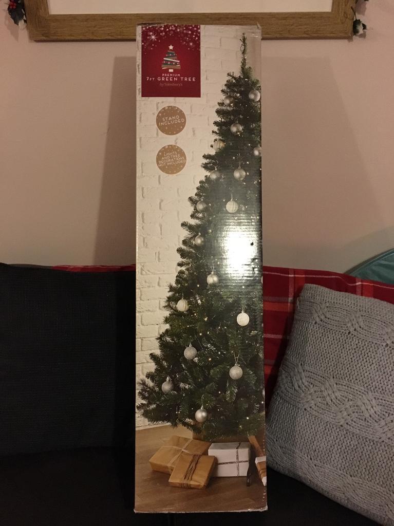  Christmas  tree 7ft premium green Sainsbury s  Christmas  