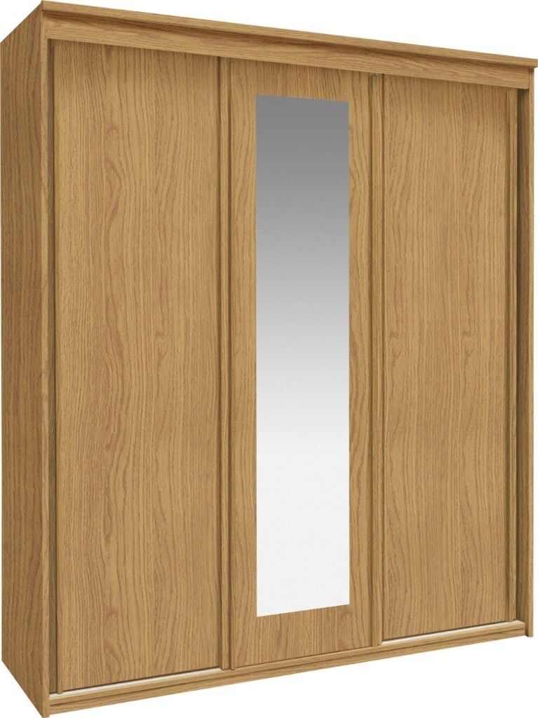 Hallingford 3 Door Sliding Wardrobe Oak Effect In Bramley West