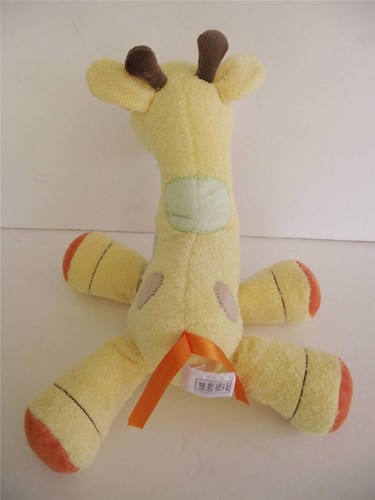 Carters Just One You Plush Musical GIRAFFE Motion Yellow Brahms Lullaby