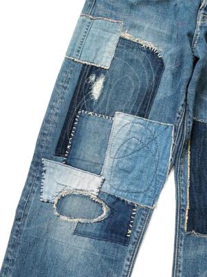 Pre-owned Kapital 14oz Denim 5p Pants Monkey Cisco Dixie Remake In Blue