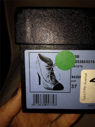 Pre-owned Chanel 13b Black Leather Metal Heel Logo Cap Toe Lace Up Ankle Boots Shoes $1495
