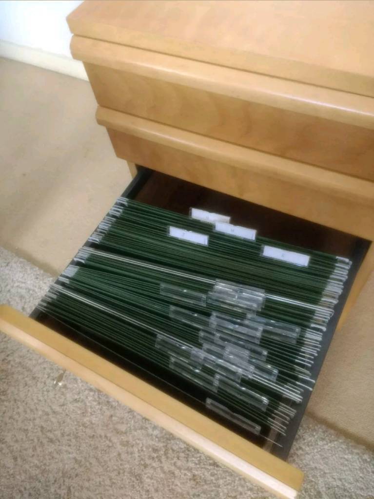 Ikea Wooden Filing Cabinet 1 Lockable Drawer With A4
