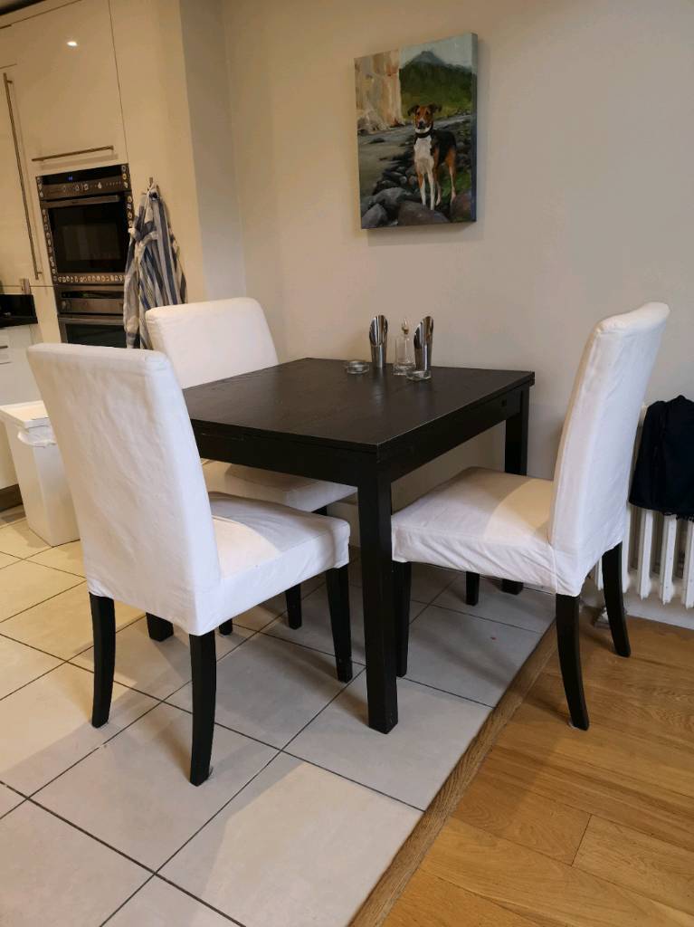 Ikea extendable dining table with 4 chairs | in Chelsea, London | Gumtree