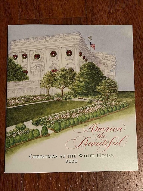 2020 White House Christmas Holidays Tour Book Program Donald Melania