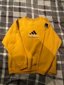 vintage adidas equipment yellow sweatshirt