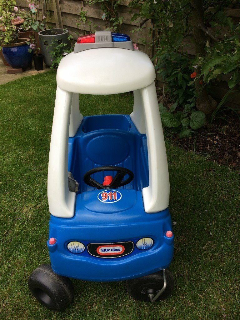 little tikes cozy coupe police car with siren