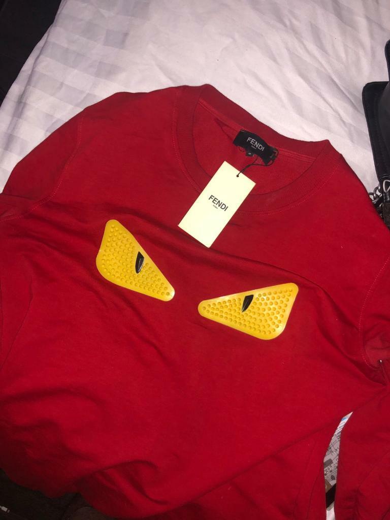 fendi red jumper