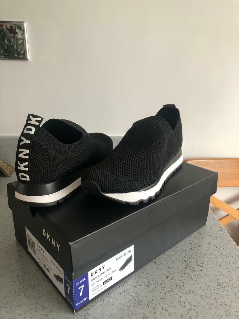 dkny slip on trainers womens