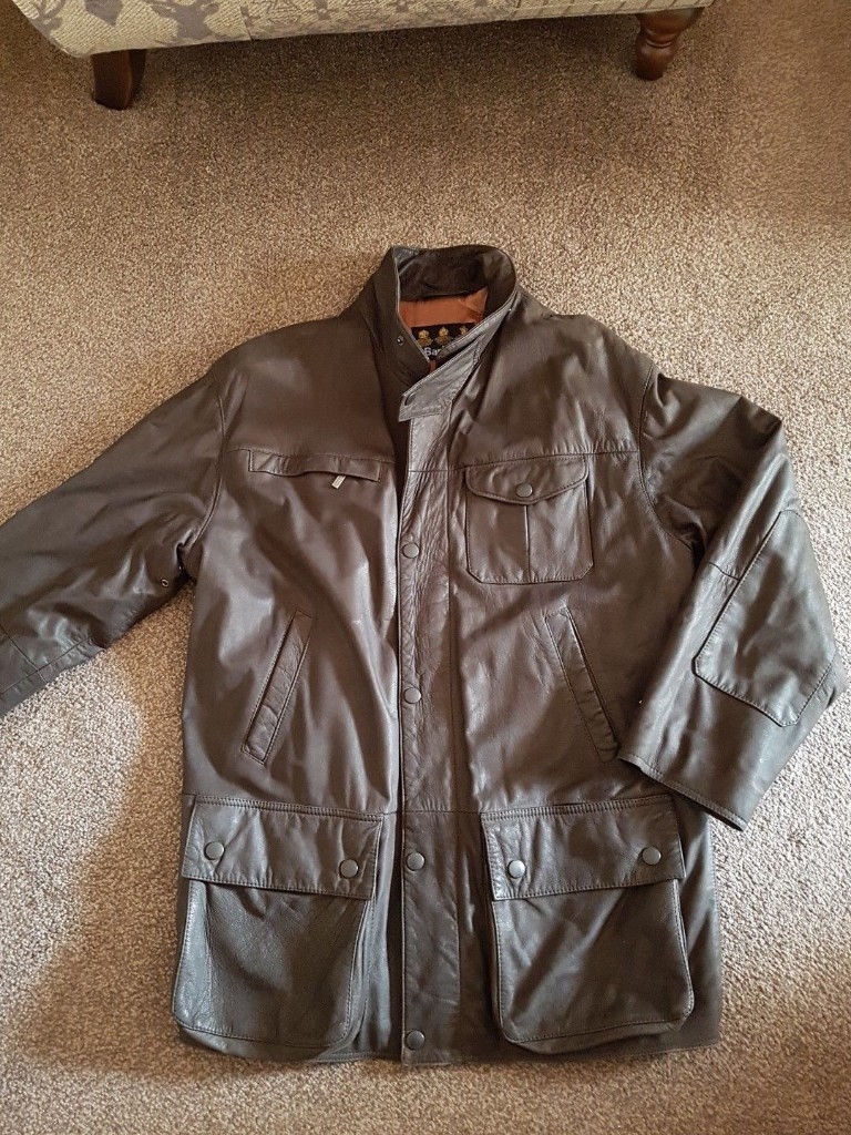 barbour bushman leather jacket