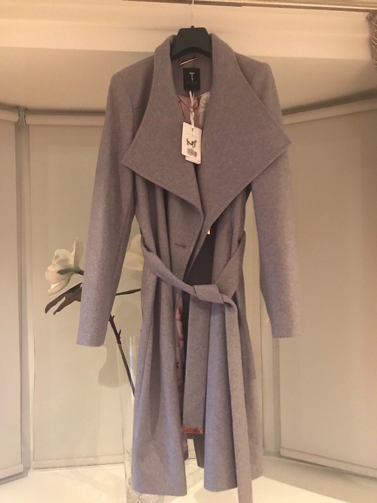 ted baker sandra coat grey