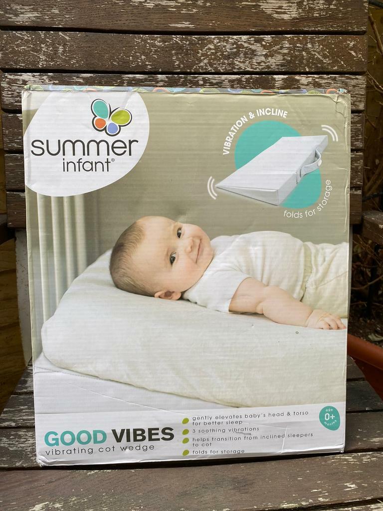 swaddleme vibrating crib wedge safety