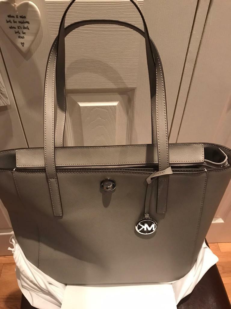 michael michael kors mk rivington large saffiano leather tote bag