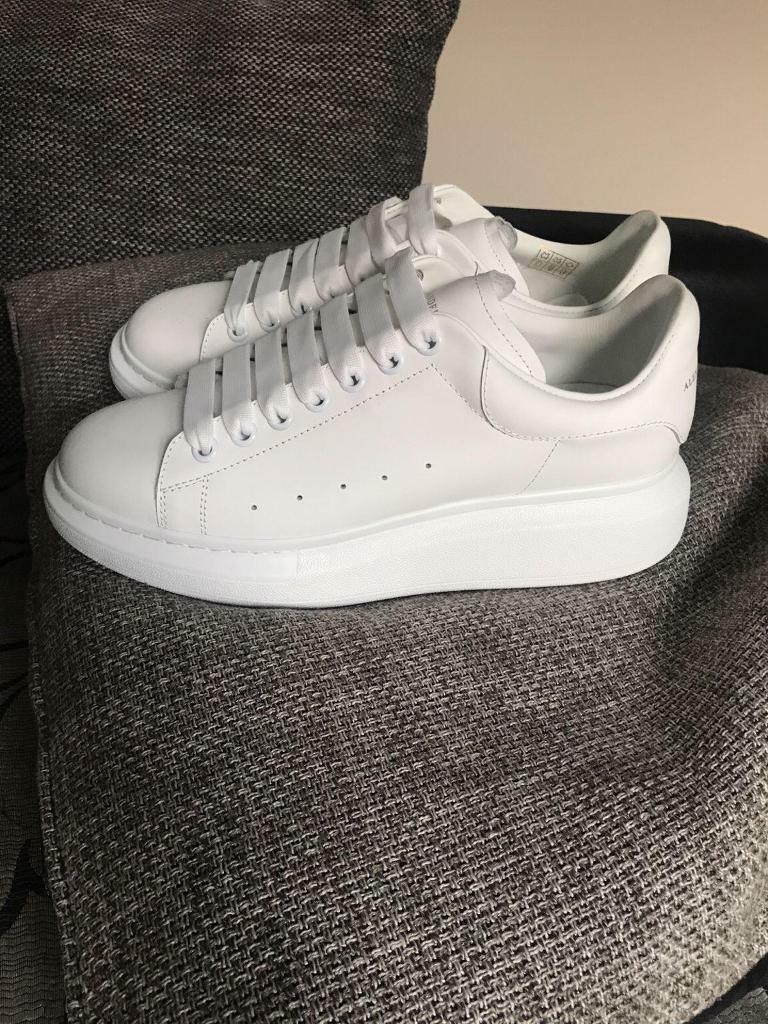 white alexander mcqueen trainers