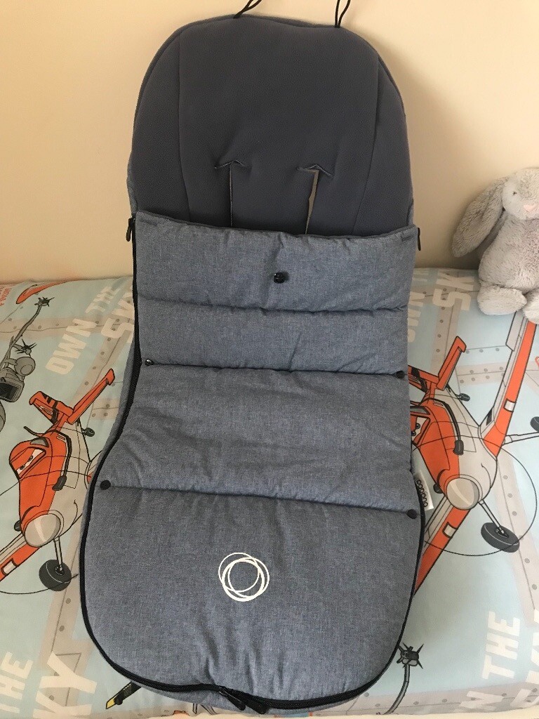 bugaboo blue melange footmuff