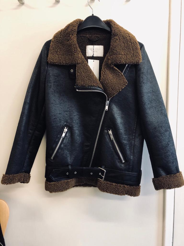 zara womens aviator jacket