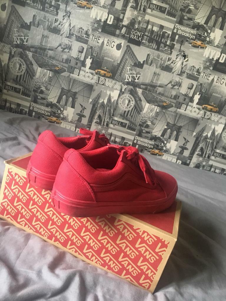 red van trainers
