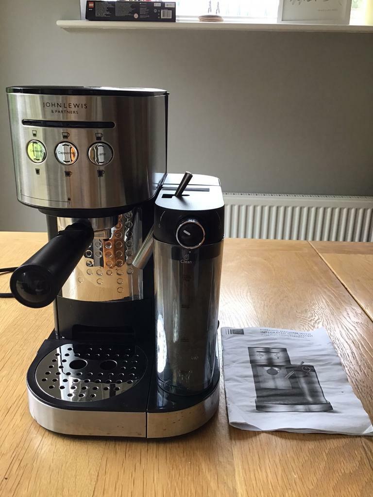 John Lewis Pump Espresso Coffee Machine With Milk Frother 2025