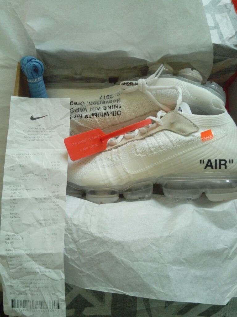 Nike Air Vapormax Off White Box Free Delivery Zwh Com Pk