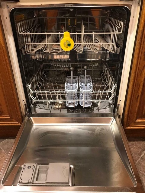 neff semi integrated dishwasher brown