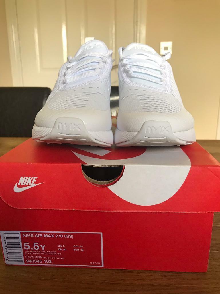 white nike air max junior size 5 Shop 