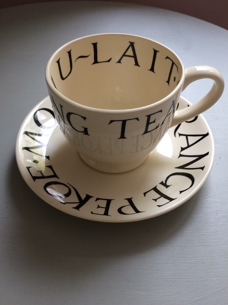 EMMA BRIDGEWATER. RARE GIANT TOAST CUP AND SAUCER. GOOD STRONG TEA. in Reading, Berkshire