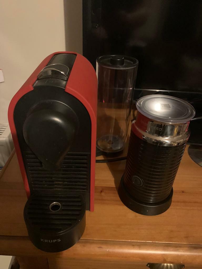 Krups coffee machine and milk frother in Motherwell, North