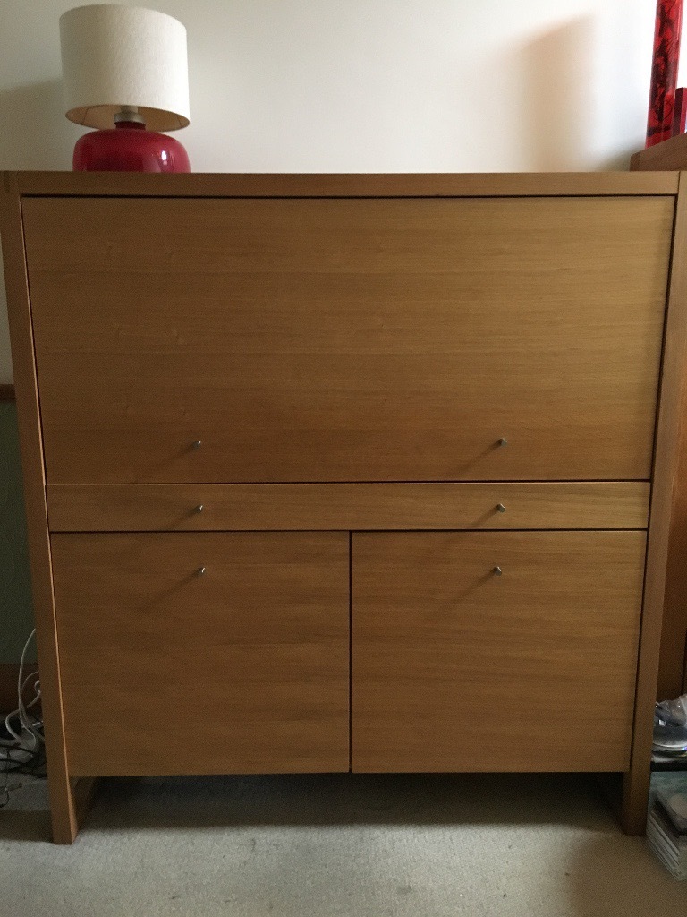 Habitat solid oak Barello computer v good condition