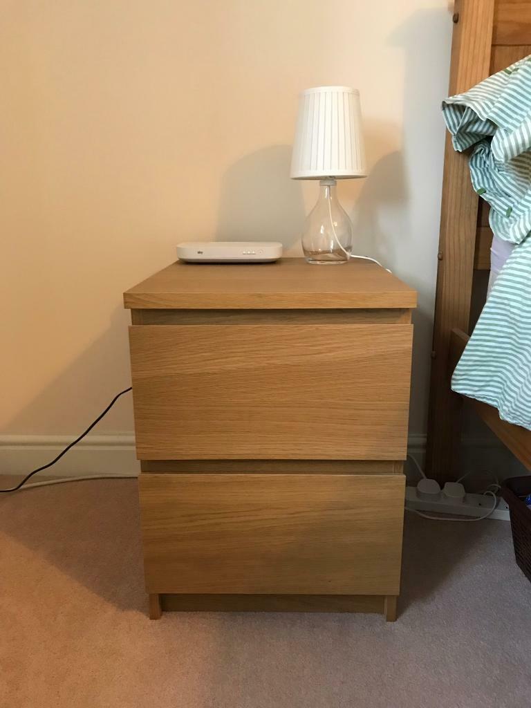 2 Ikea Malm Small Chest Of Drawers Bed Side Units In Dunfermline