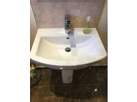 Bathroom suite for sale, toilet, sink and shower 